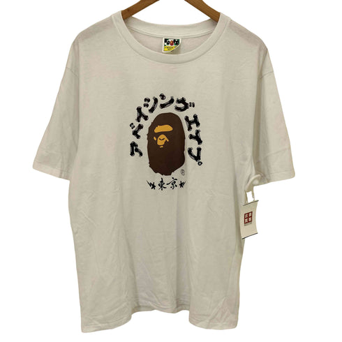 アベイシングエイプ A BATHING APE Tokyo College Tee エイプ ヘッド 東京 プリント S/S クルーネック Tシャツ メンズ JPN:XL