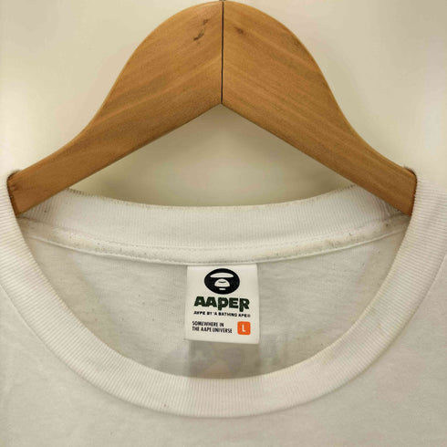 エーエイプバイアベイシングエイプ AAPE BY A BATHING APE ALFA GRAPHIC TEE エイプ グラフィック S/S クルーネック Tシャツ メンズ JPN:L