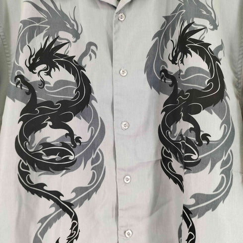 CITY IMPACT 総柄 S/S 開襟シャツ メンズ import:L