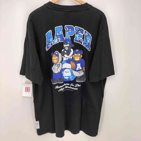 エーエイプバイアベイシングエイプ AAPE BY A BATHING APE GRAPHIC COTTON TEE カモ エイプ プリント S/S クルーメック Tシャツ メンズ JPN:XL