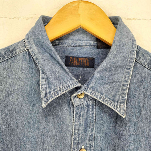 SAUCATUCK 企業ロゴパッチ デニムS/S シャツ メンズ JPN:M