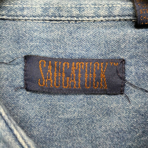 SAUCATUCK 企業ロゴパッチ デニムS/S シャツ メンズ JPN:M