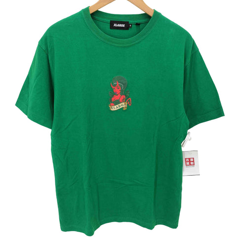 エクストララージ XLARGE 21SS S/S TEE DEVIL デビル 刺繍 S/S クルーネック Tシャツ メンズ JPN:M