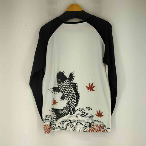 DBLO 和柄プリント L/S ラグランTシャツ メンズ JPN:L