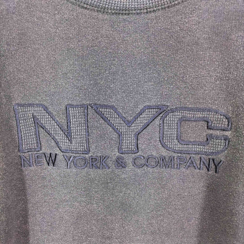 NY&CO フロントロゴ刺繍スウェット メンズ JPN:L