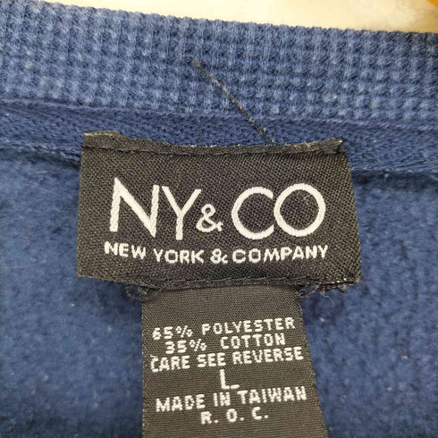NY&CO フロントロゴ刺繍スウェット メンズ JPN:L