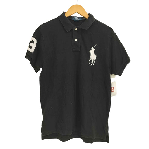 ポロバイラルフローレン Polo by RALPH LAUREN 00s SLIM FIT ビッグポニー刺繍 ナンバリング ポロシャツ メンズ L