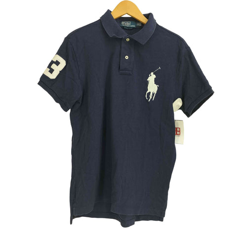 ポロバイラルフローレン Polo by RALPH LAUREN 00s SLIM FIT ビッグポニー刺繍 ナンバリング ポロシャツ メンズ L