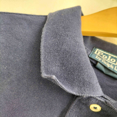 ポロバイラルフローレン Polo by RALPH LAUREN 00s SLIM FIT ビッグポニー刺繍 ナンバリング ポロシャツ メンズ L