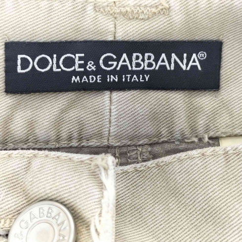 ドルチェアンドガッバーナ DOLCE&GABBANA ワッペン チャーム付き ローライズ ブーツカットデニム レディース EUR:36