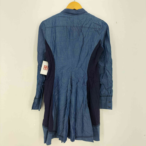 マリテフランソワジルボー MARITHE FRANCOIS GIRBAUD テンセル レーヨン 切替 ロングシャツ チュニック レディース import:L