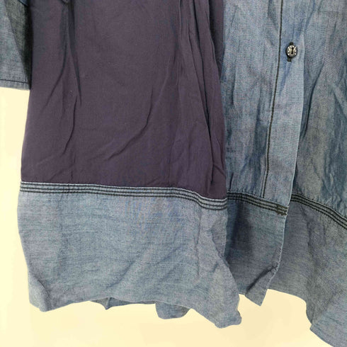 マリテフランソワジルボー MARITHE FRANCOIS GIRBAUD テンセル レーヨン 切替 ロングシャツ チュニック レディース import:L