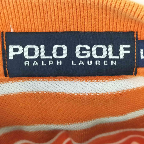 ポロゴルフラルフローレン POLO GOLF RALPH LAUREN ワンポイント刺繍 S/S ボーダーポロシャツ メンズ LL