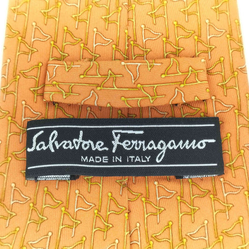 サルヴァトーレフェラガモ Salvatore Ferragamo シルク100総柄ネクタイ メンズ