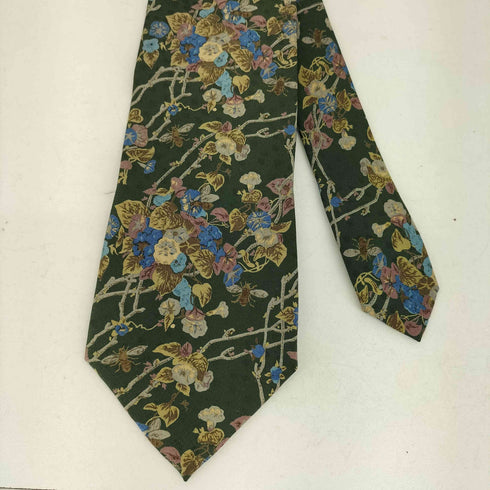 イヴサンローラン Yves Saint Laurent シルク100花柄ネクタイ メンズ