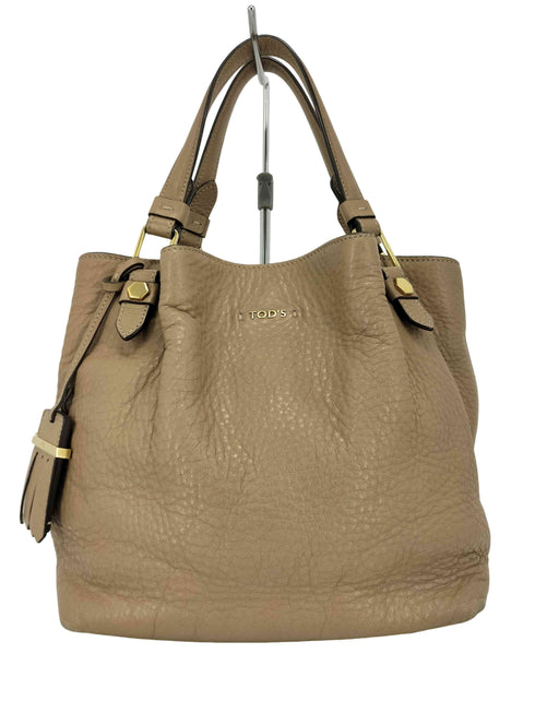 トッズ TOD’S シボ革フラワーバック レディース