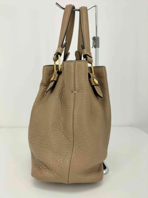 トッズ TOD’S シボ革フラワーバック レディース