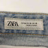 ザラ ZARA レザーカットグラデーションバギーデニムパンツ メンズ FR:38-40
