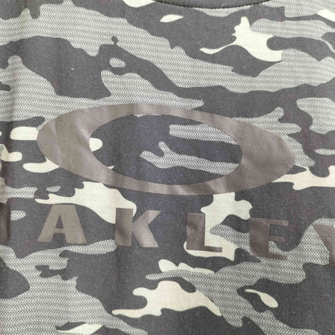 オークリー OAKLEY ロゴプリント 迷彩カットソー メンズ LARGE
