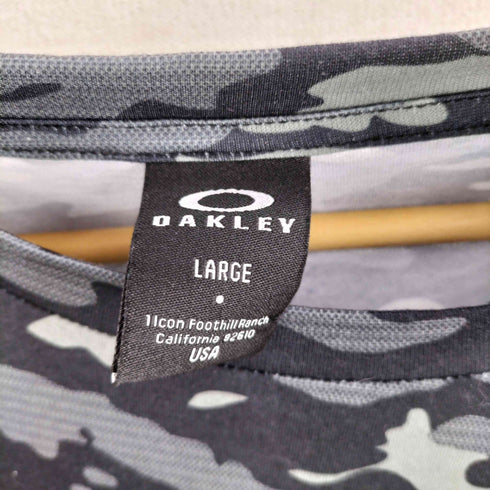 オークリー OAKLEY ロゴプリント 迷彩カットソー メンズ LARGE