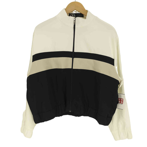 ザラ ZARA サイドライン ジッパー ボンバー ジャケット トラックジャケット ジャージ レディース import:XL