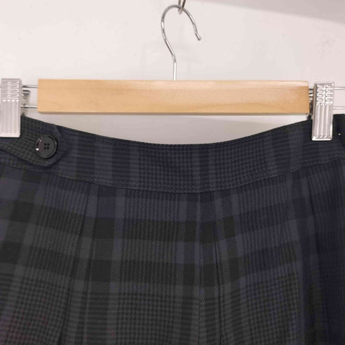 バーバリーロンドン BURBERRY LONDON チェック柄ウールフレアスカート レディース 36