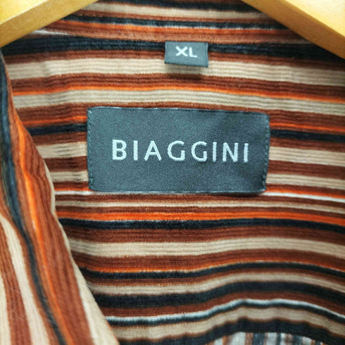 BIAGGINI ストライプコーデュロイシャツ メンズ JPN:XL