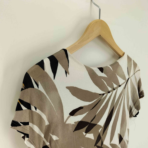 マックスマーラステュディオ MAX MARA STUDIO 総柄 ミックスファブリック S/S ワンピース レディース import:M