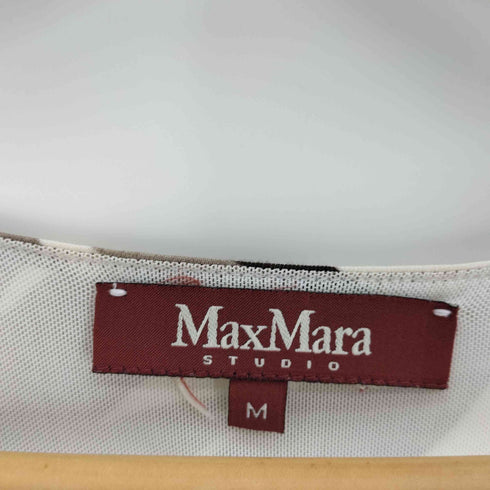 マックスマーラステュディオ MAX MARA STUDIO 総柄 ミックスファブリック S/S ワンピース レディース import:M