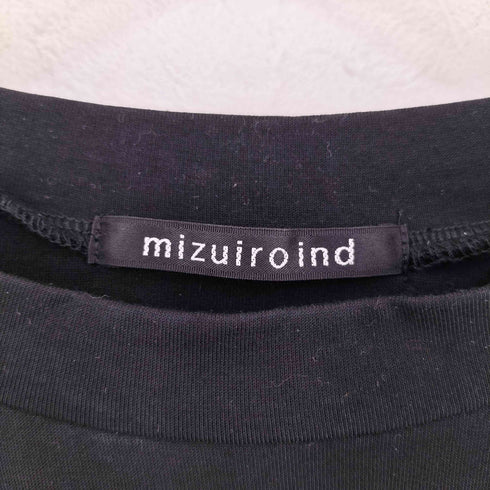 ミズイロインド mizuiro ind ロールアップスリーブワンピース レディース