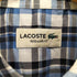 ラコステ LACOSTE REGULAR FIT ロゴ刺繍チェック柄BDシャツ メンズ L/XL