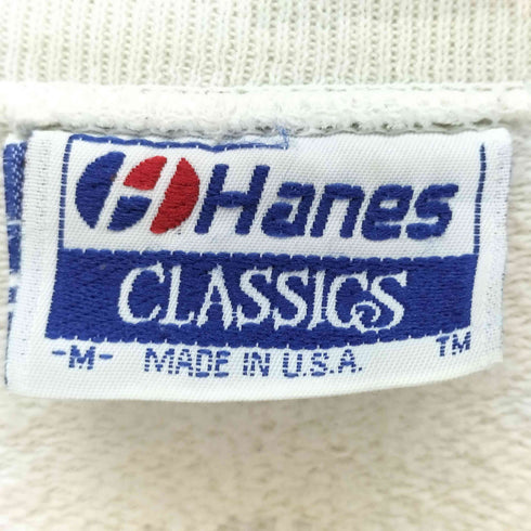 ヘインズ Hanes 90s USA製 チームロゴプリントスウェットプルオーバー メンズ import:M