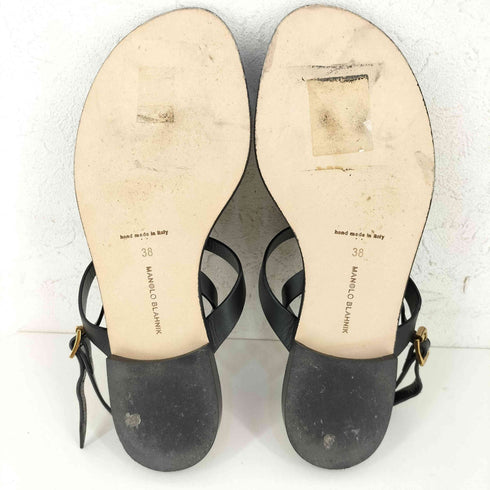 マノロブラニク MANOLO BLAHNIK HATA トングサンダル レディース 38