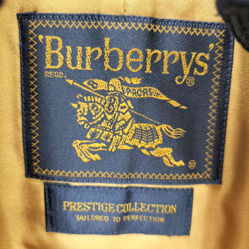 バーバリーズ BURBERRYS 90S PRESTIGE COLLECTION 裏地 ノバチェック ライナー 付き 襟 カシミヤ 切替 トレンチ コート メンズ