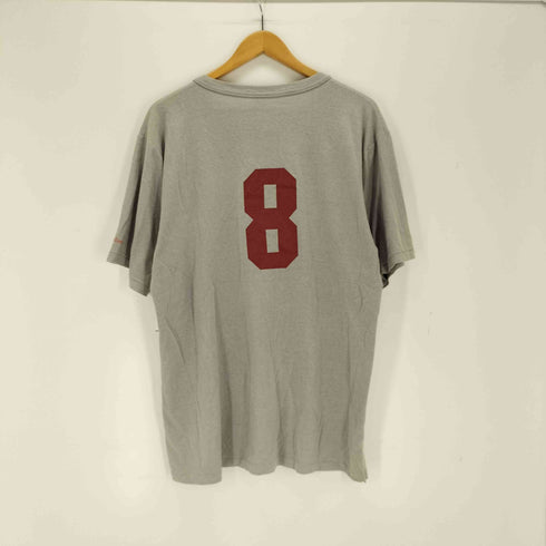 ウィルソン Wilson USA製 チームロゴプリントヘンリーネックS/Sゲームシャツ シングルステッチ メンズ import:XL