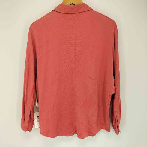 エレントレーシー Ellen Tracy サテン シルクロングスリーブシャツ レディース 8