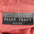エレントレーシー Ellen Tracy サテン シルクロングスリーブシャツ レディース 8