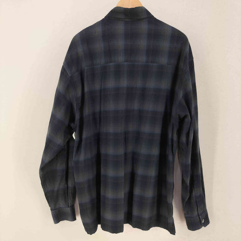 モンキータイム MONKEY TIME ブラッシュドオンブレチェック長袖シャツ メンズ JPN:XL