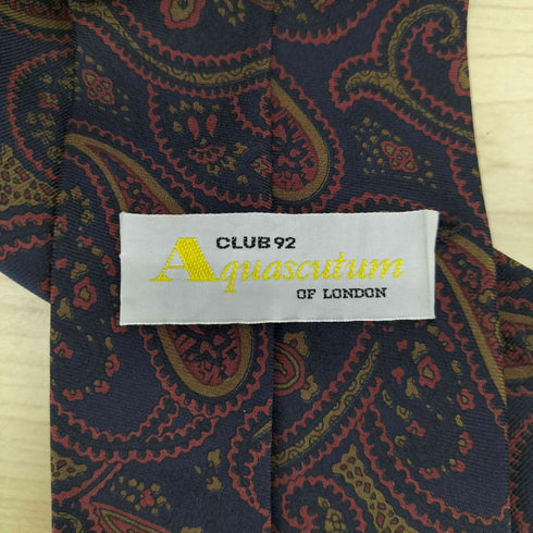 アクアスキュータム AQUASCUTUM ペイズリー柄ネクタイ メンズ