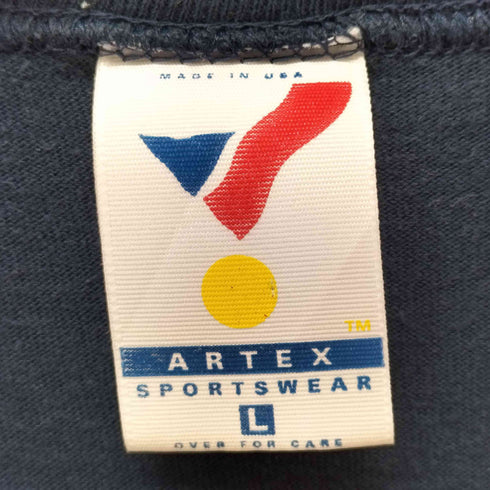 アーテックス ARTEX 90s USA製 袖切替チームプリントS/Sカットソー メンズ JPN:L