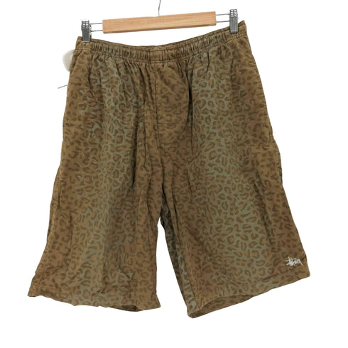 ステューシー Stussy ロゴ刺繍レオパードショーツ メンズ JPN:L