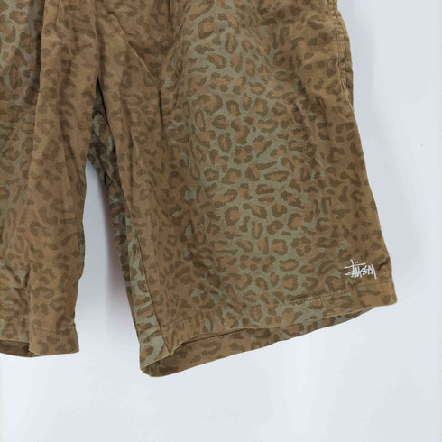 ステューシー Stussy ロゴ刺繍レオパードショーツ メンズ JPN:L