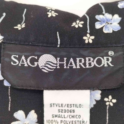 サグハーバー SAG HARBOR フラワー柄開襟シャツ レディース