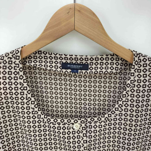 バーバリーロンドン BURBERRY LONDON 幾何学 S/S シャツ ブラウス レディース JPN:13号