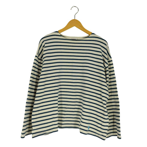 オーチバル ORCIVAL フランス製 ボートネック ボーダー ロングスリーブTシャツ バスクシャツ メンズ