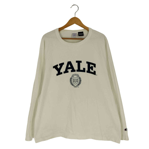 チャンピオン Champion USA製 T1011 YALE HEAVY WEIGHT JERSEY ロングスリーブTシャツ メンズ import:XL
