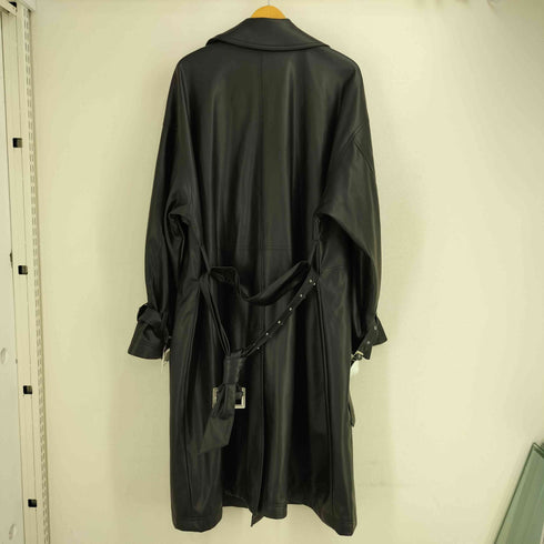 ハレ HARE 24aw レザートレンチコート メンズ MEDIUM