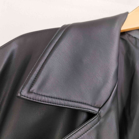 ハレ HARE 24aw レザートレンチコート メンズ MEDIUM