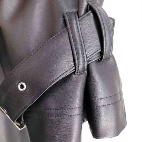 ハレ HARE 24aw レザートレンチコート メンズ MEDIUM