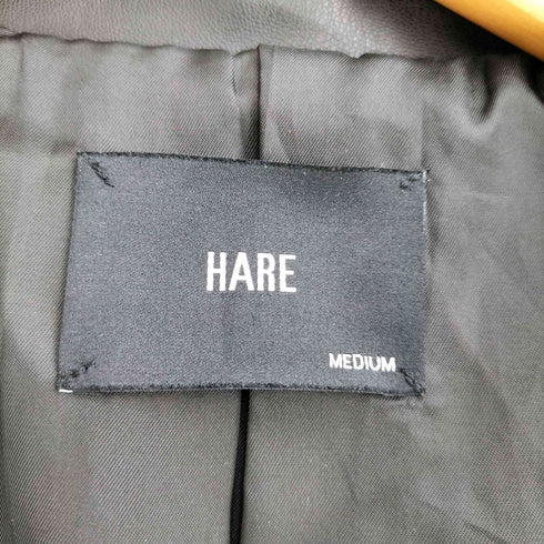 ハレ HARE 24aw レザートレンチコート メンズ MEDIUM